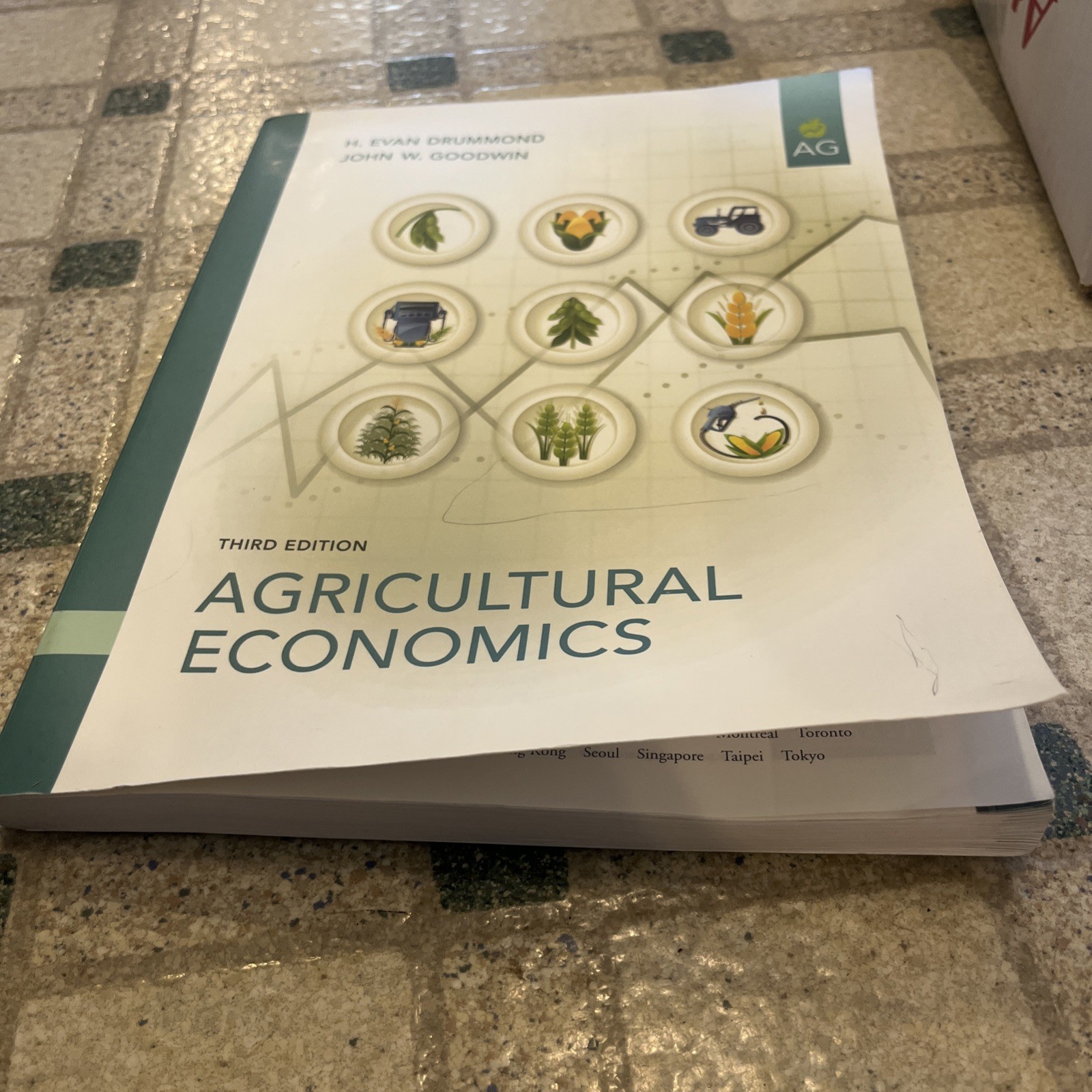 AGRICULTURAL ECONOMICS (3RD EDITION) By Drummond H. Evan Ph.d. & John W. Goodwin