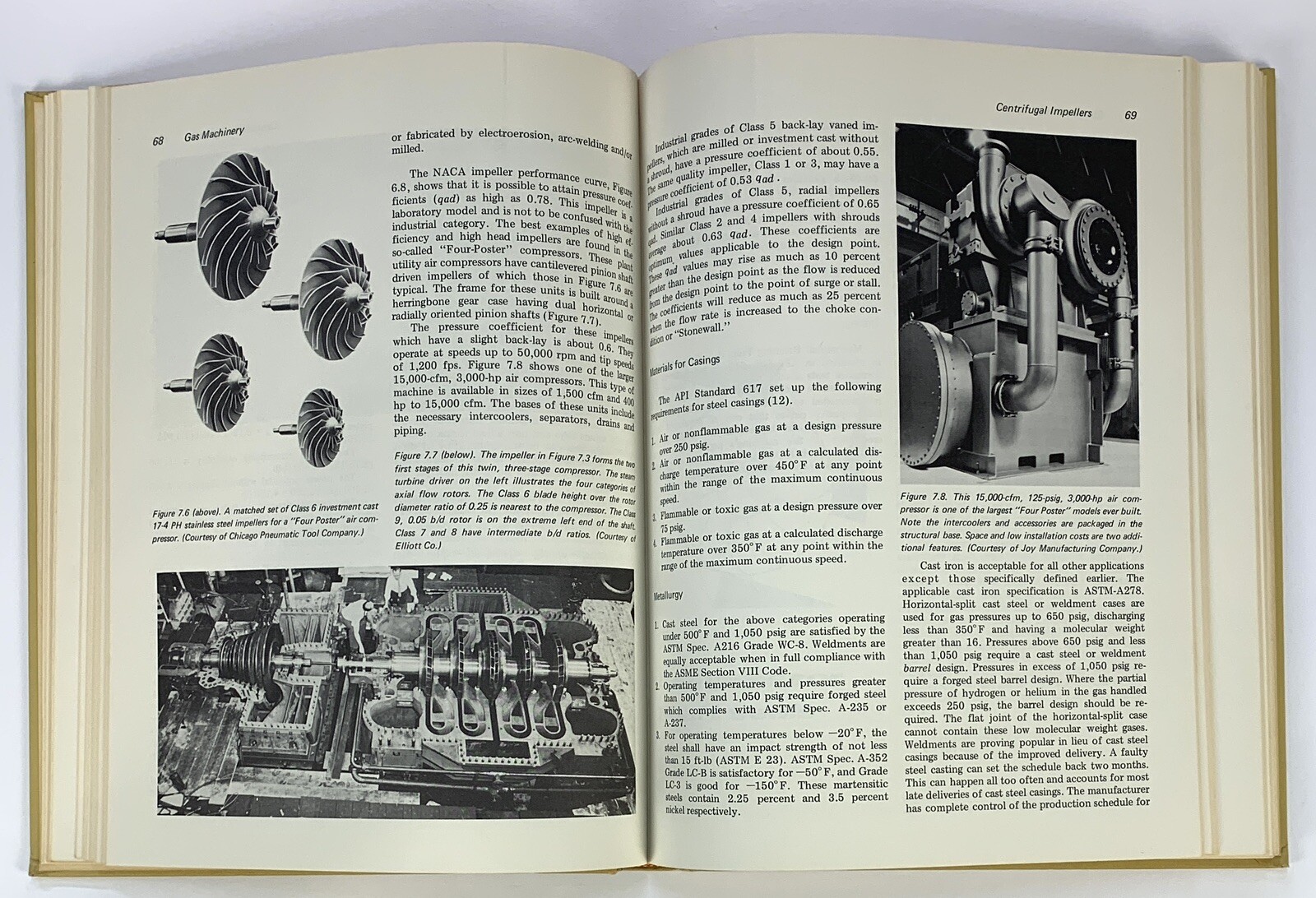 GAS MACHINERY By Lyman Scheel Hardcover *No Dust Jacket* 258 Pages 1972 Houston