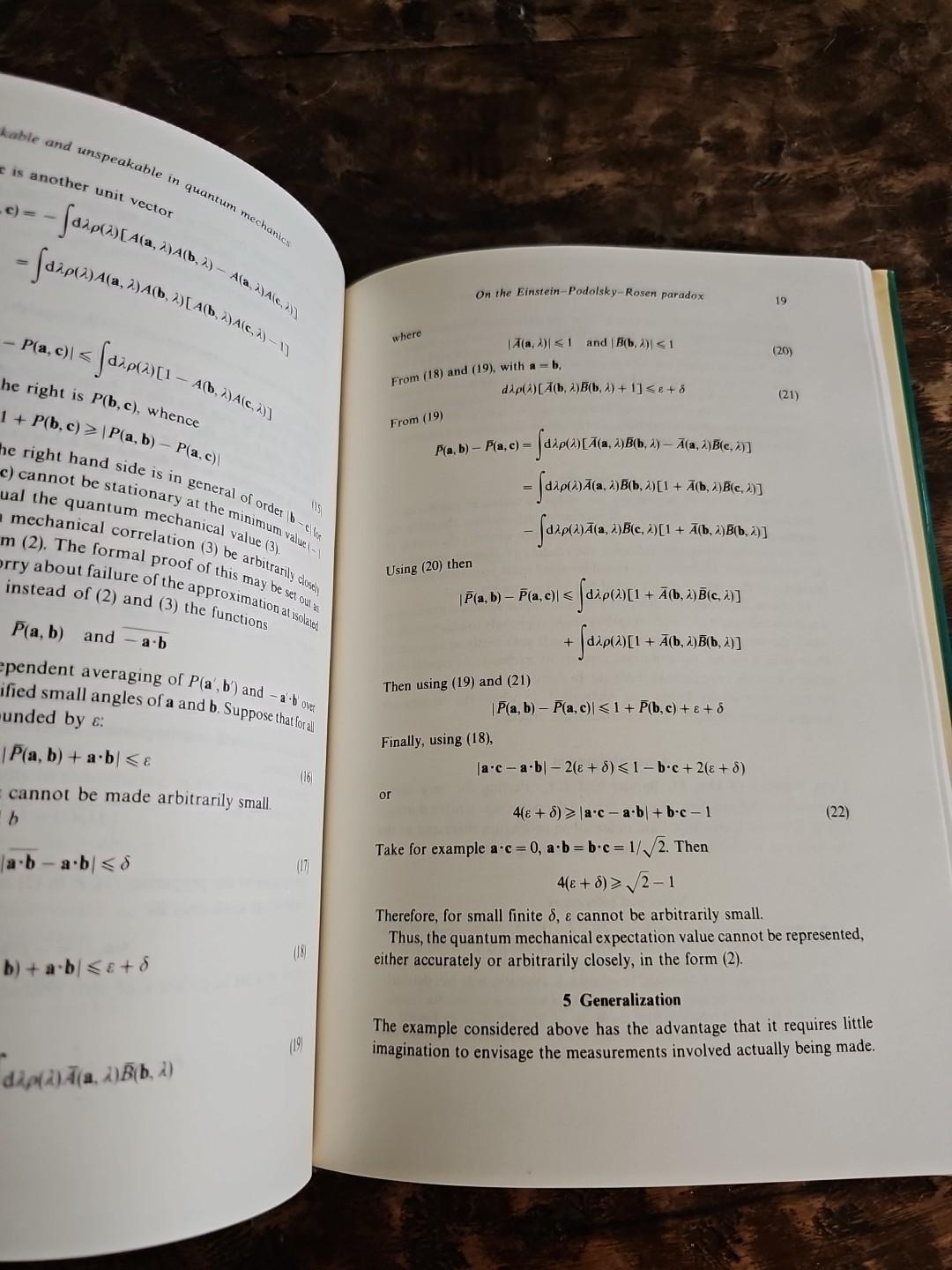 Speakable & Unspeakable in Quantum Mechanics J.S. Bell 1987 First Ed HC DJ