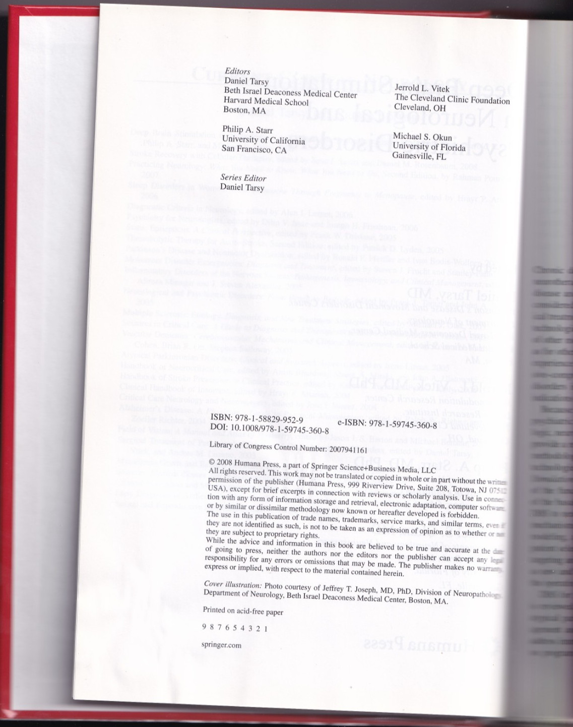 Deep Brain Stimulation in Neurological and Psychiatric Disorders (2008)