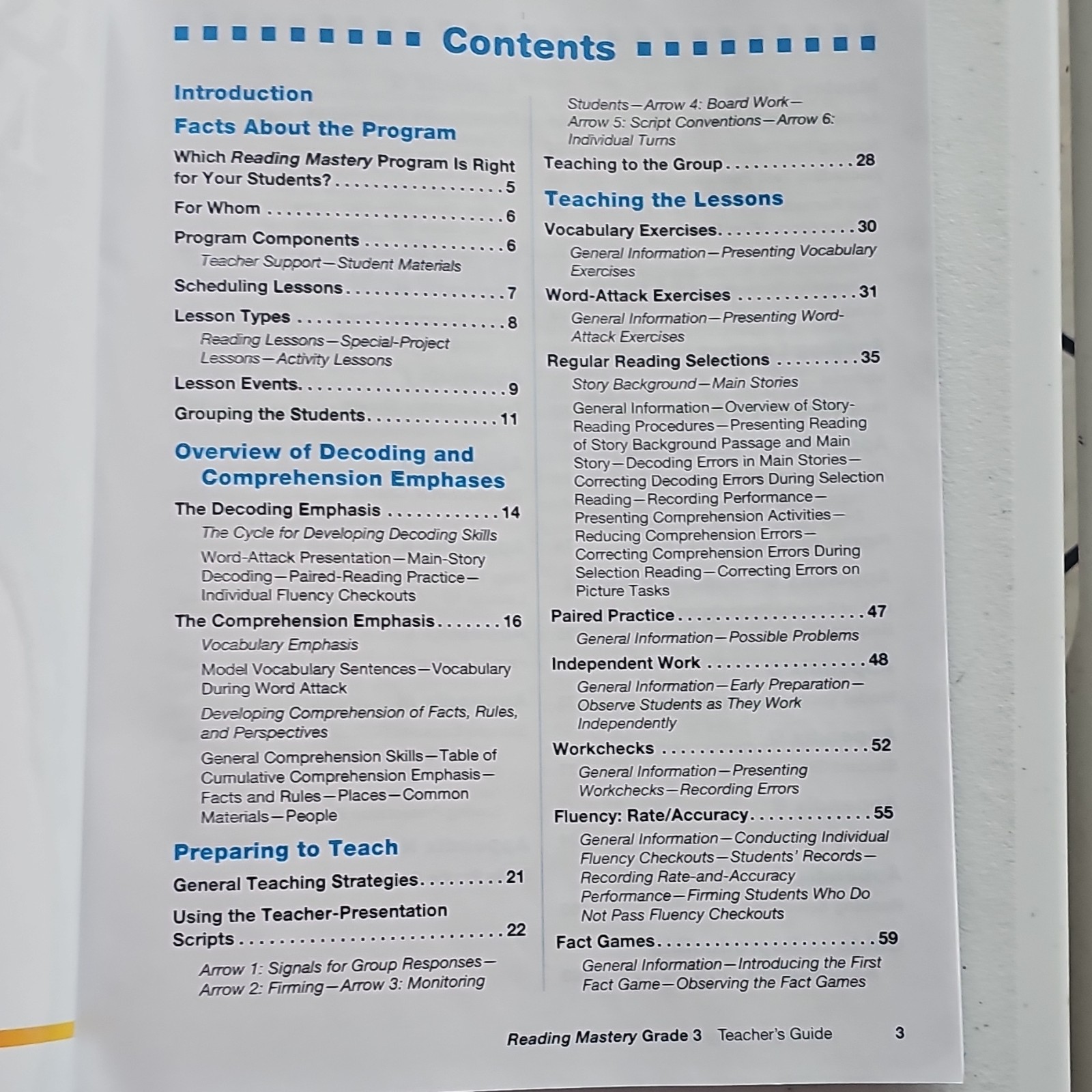 SRA/McGraw-Hill Reading Mastery Signature Ed Teacher’s Guide Grade 3 2008