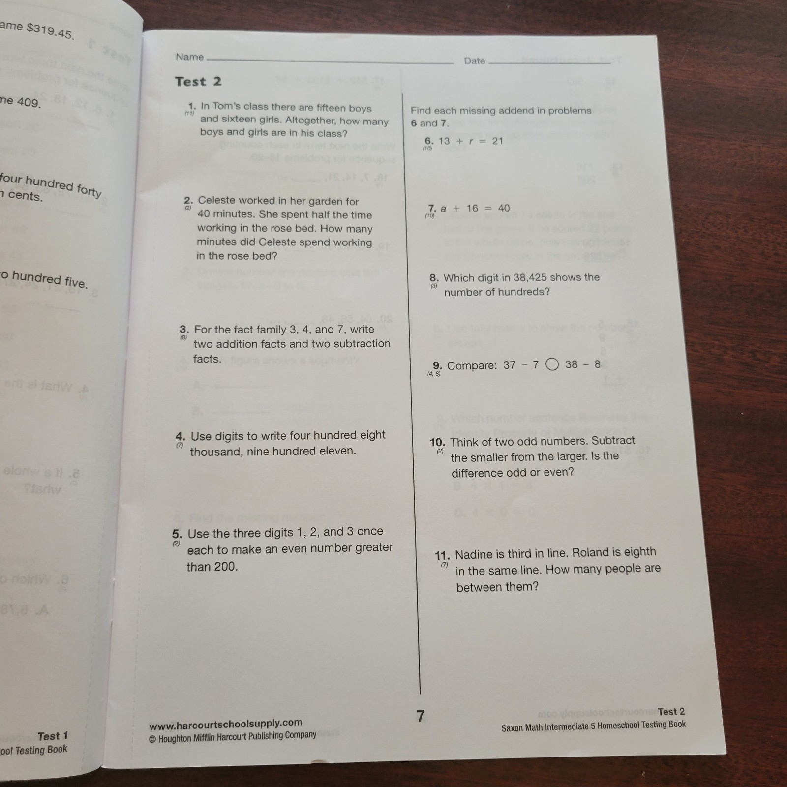 Saxon Math Intermediate 5 Teacher & Student Books