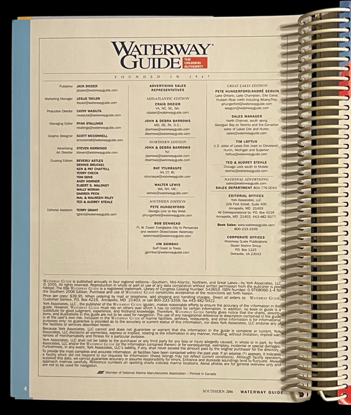 WATERWAY GUIDE SOUTHERN 2006: FLORIDA, THE GULF OF MEXICO By Ryan Stallings