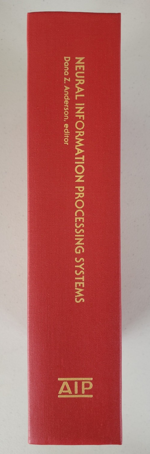 Neural Information Processing Systems Anderson AIP 1988 NIPS 1987 NEW Hardcover