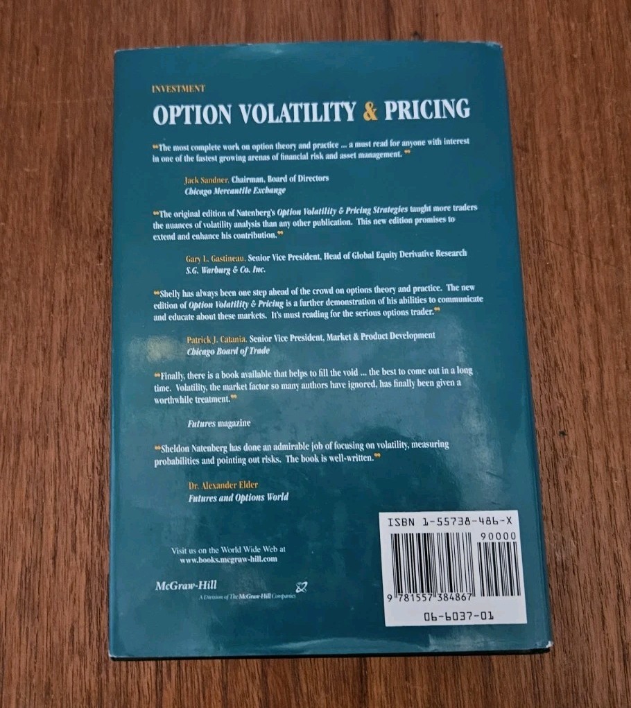 Option Volatility and Pricing: Advanced Trading Strategies & Techniques Updated