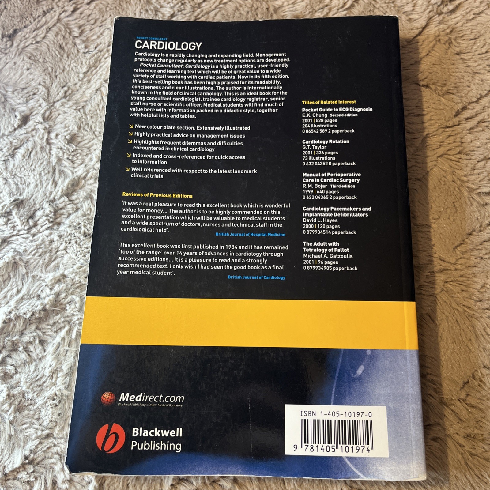 Pocket Consultant Ser.: Cardiology by R. H. Swanton (2003, Trade Paperback)#1001