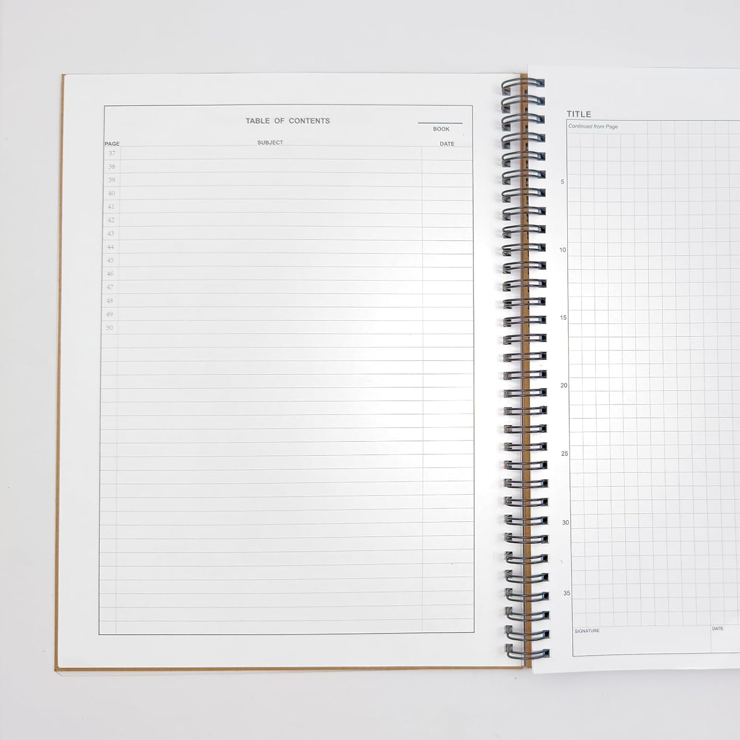 Carbonless Lab Notebook (Scientific Grid Format), 8.5” X 11”, 50 Sets of Pages