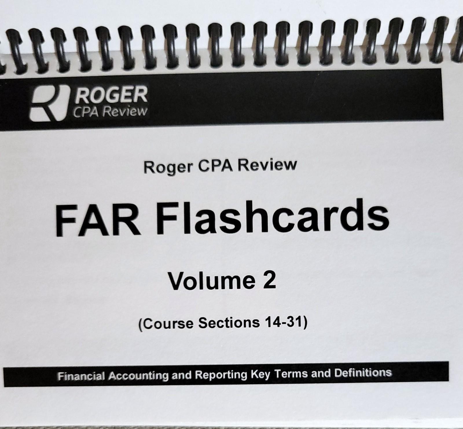 Roger CPA Review FAR Flashcards Volume 2 Financial Accounting Reporting LIKE NEW