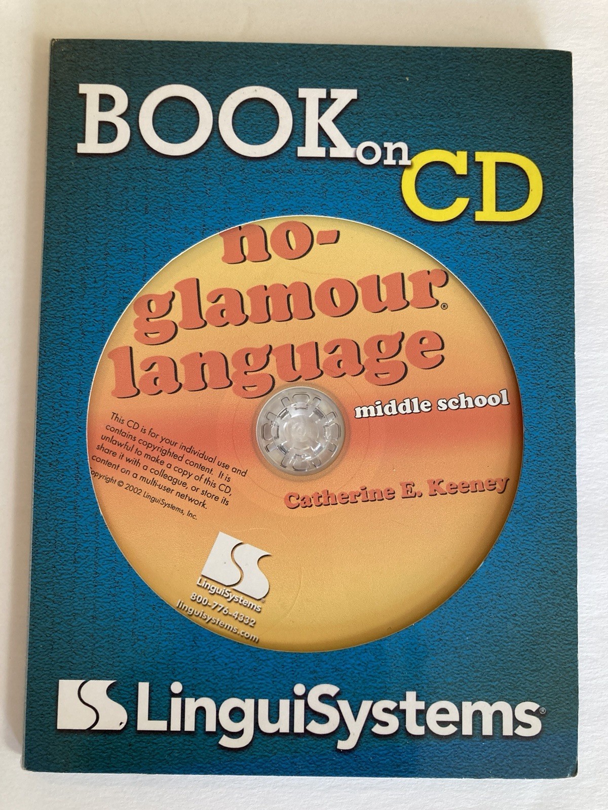 NO GLAMOUR LANGUAGE MIDDLE SCHOOL HTF Linguisystems Book on CD
