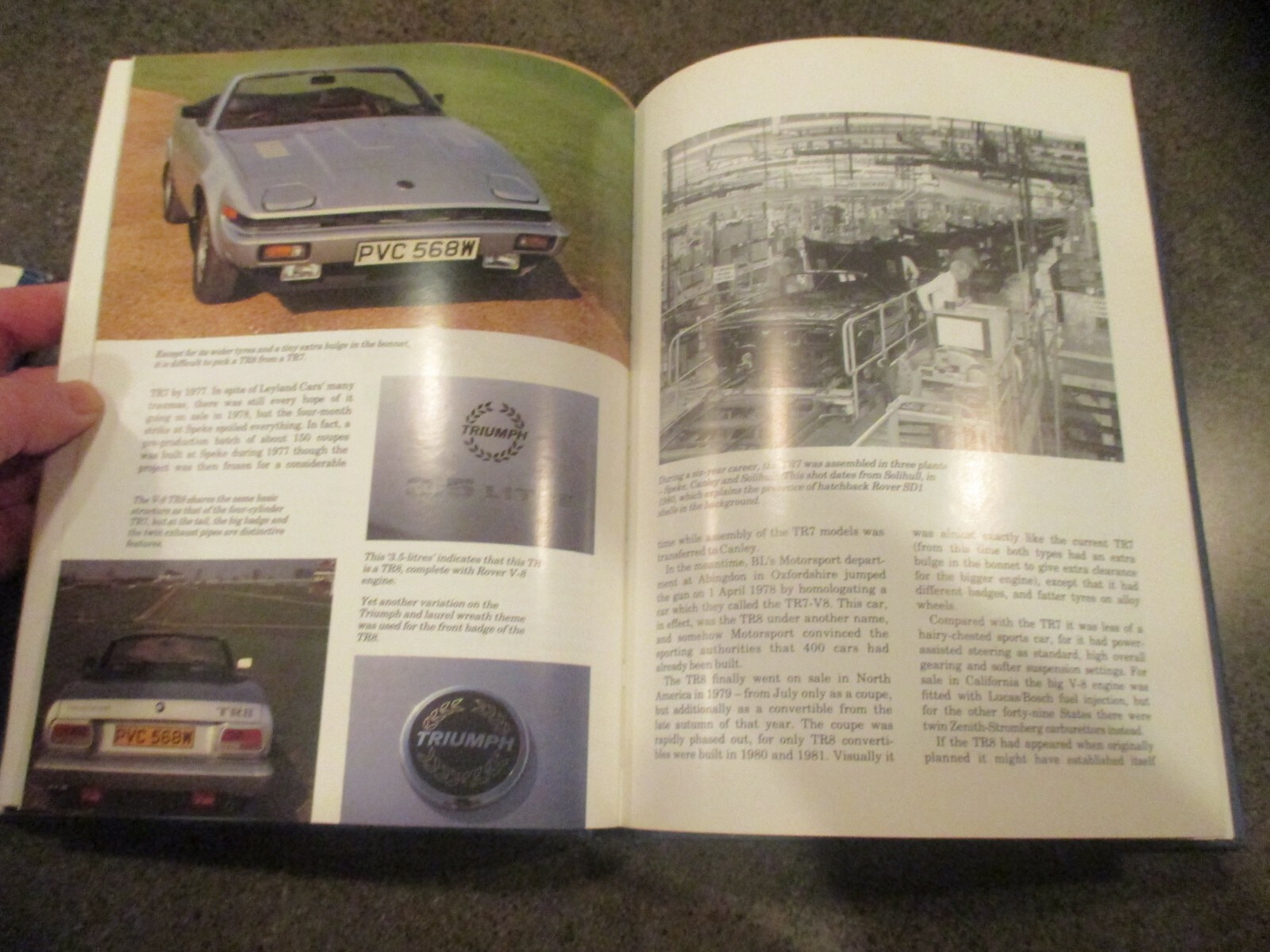 Nice Used “Triumph TRs the Complete Story” by Graham Robson,Crowood Press 1st Ed