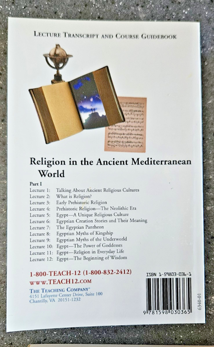 Great Courses: Religion in the Ancient Mediterranean World Volume 1-4 Books