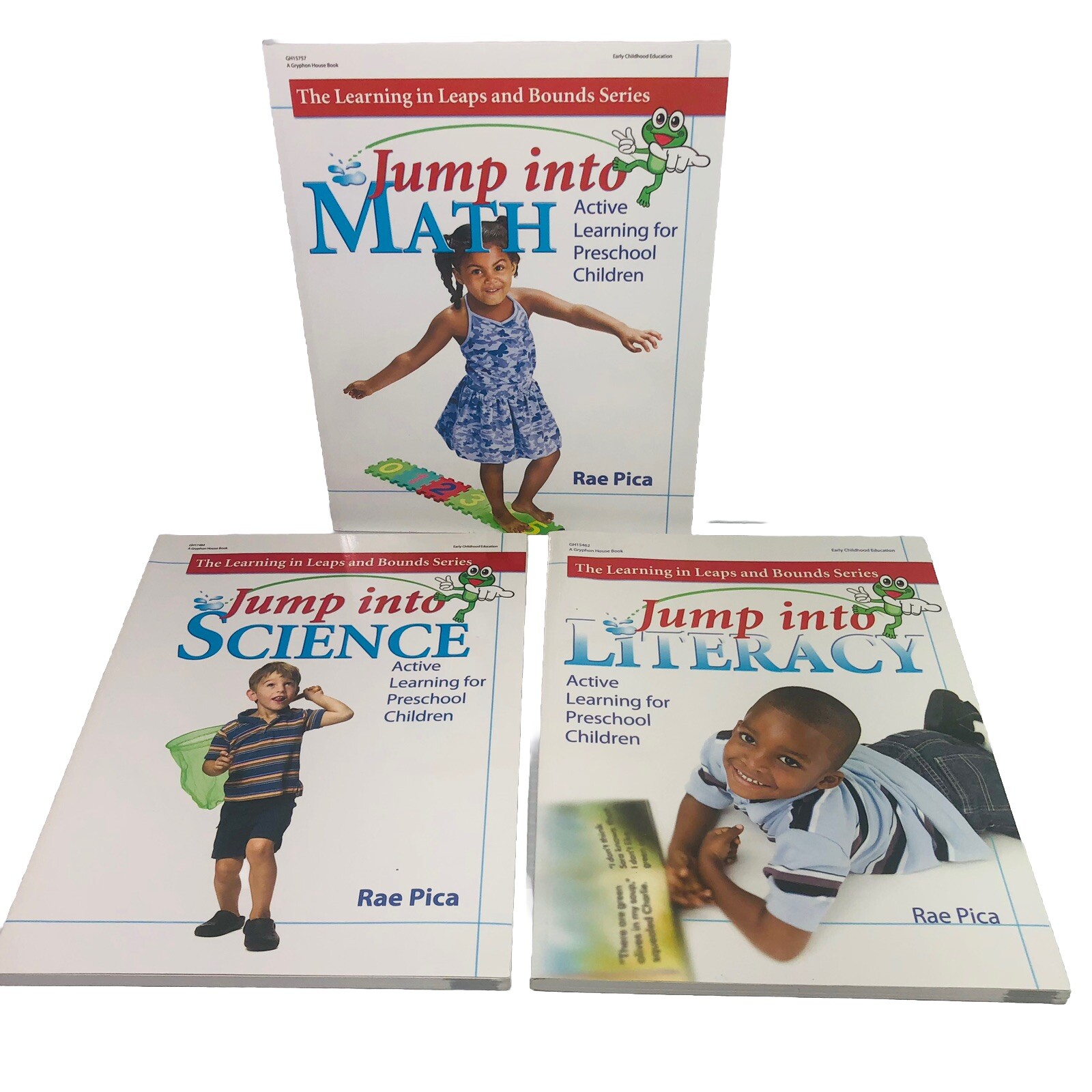 3 Lot Jump Into: Math; Literacy; Science for Preschoolers by Rae Pica Homeschool