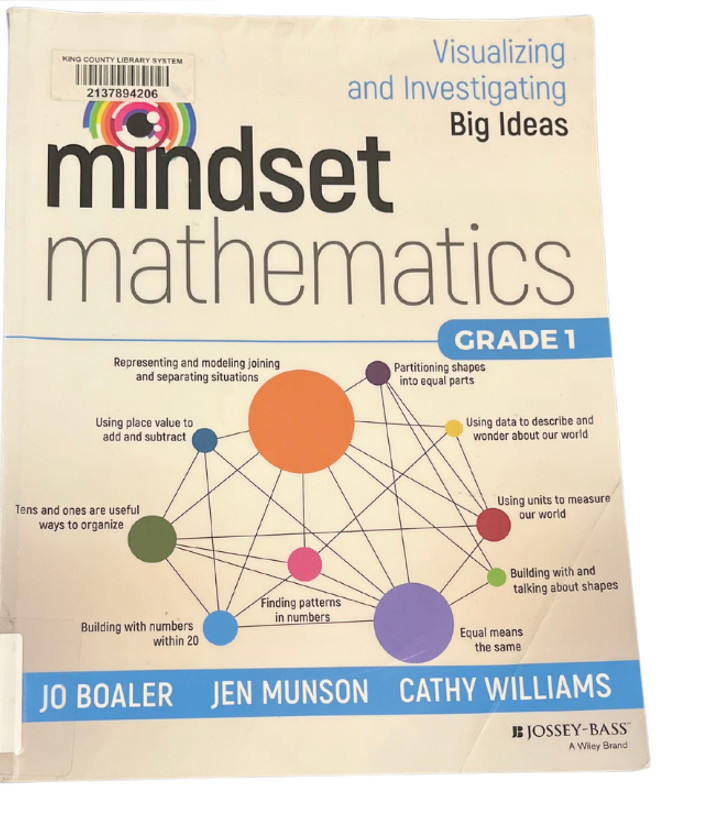 Jo Boaler Mathematical Mindsets & Mindset Mathematics (Grade 1) – Set of 2 Books