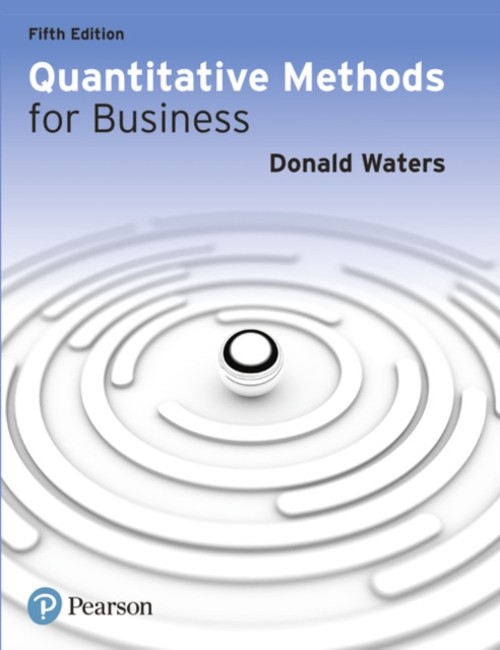 Quantitative Methods for Business Paperback Donald Waters
