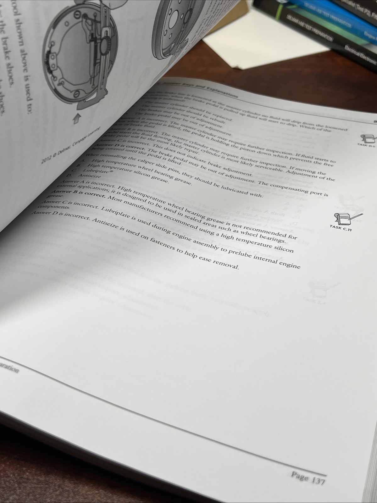 Clean Pages ASE Test Preparation – A5 Brakes (Delmar ASE Test Preparation Series