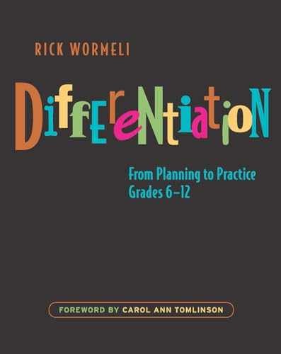 Differentiation: From Planning to Practice, – Paperback, by Wormeli Rick – New m