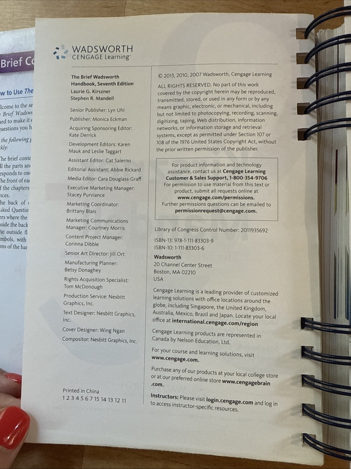 The Brief Wadsworth Handbook
