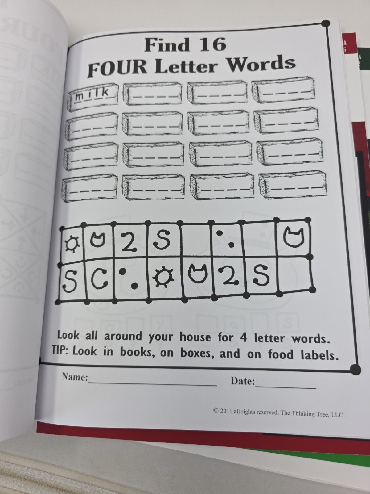 3 Books From Dyslexia Games Book Series A Book 2, 5 & 6 Puzzles Word Hunt Number