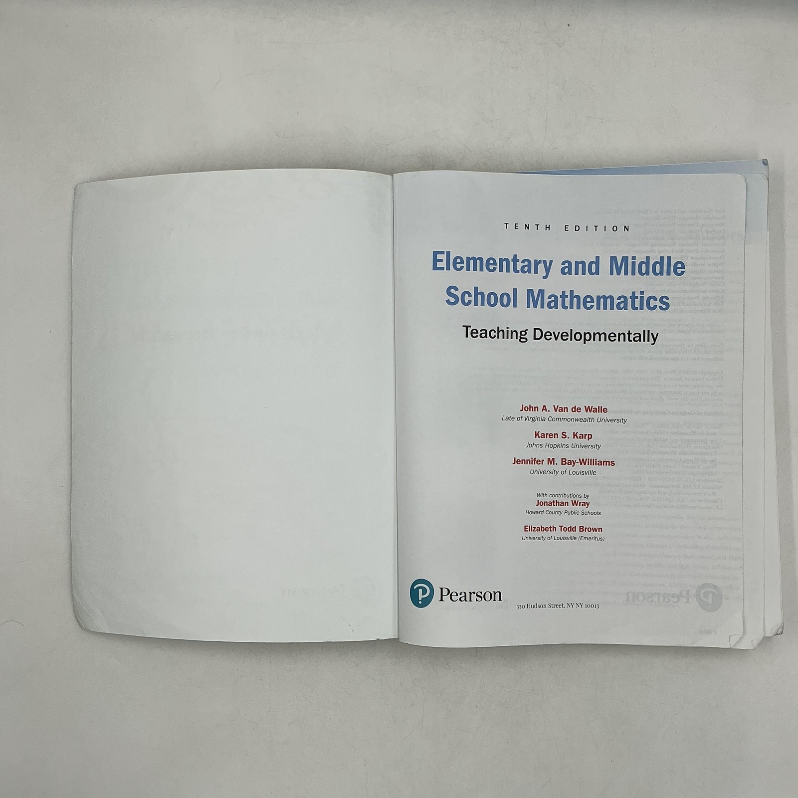 Elementary And Middle School Mathematics Teaching Developmentally Pearson 2019