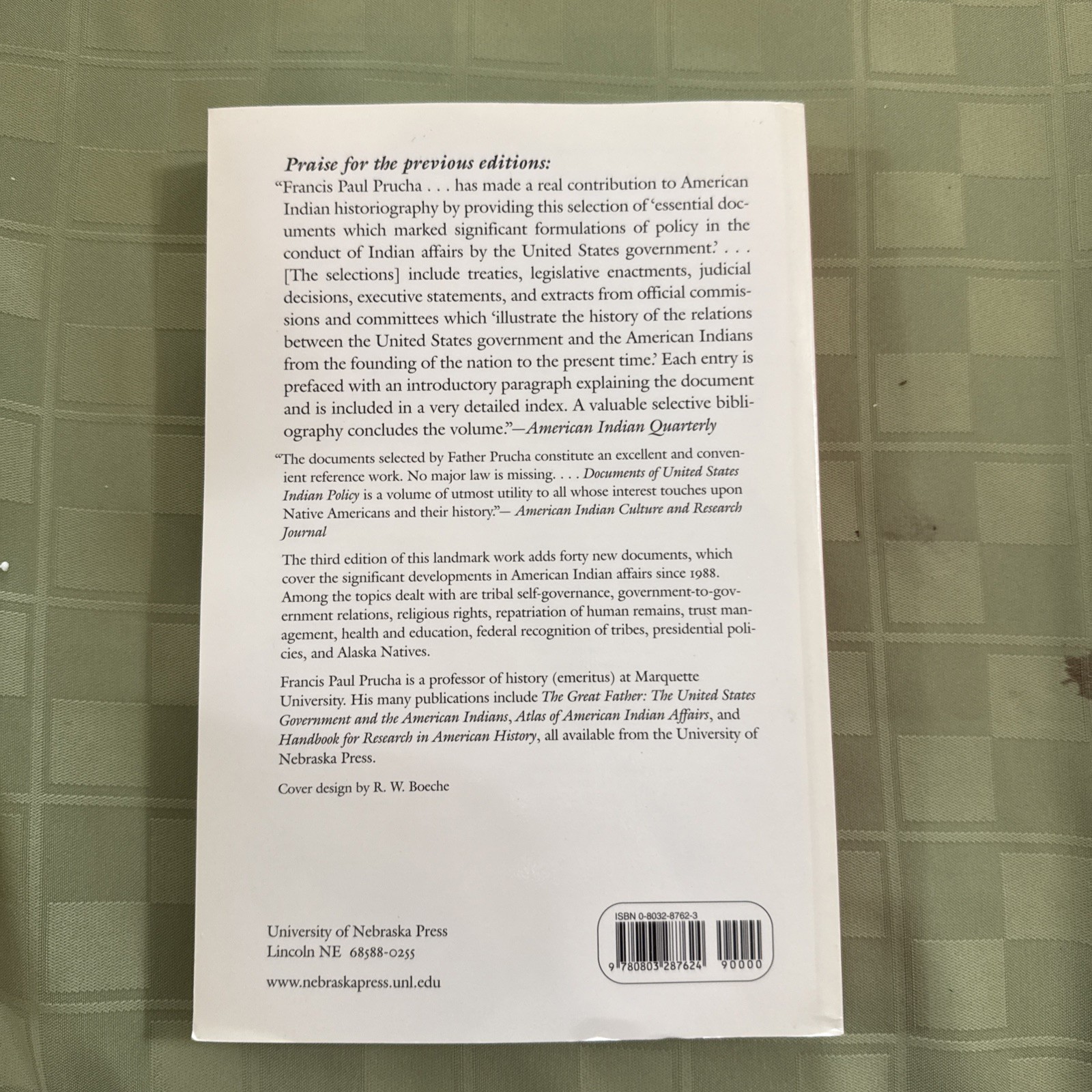 Documents Of United States Indian Policy: Third Edition