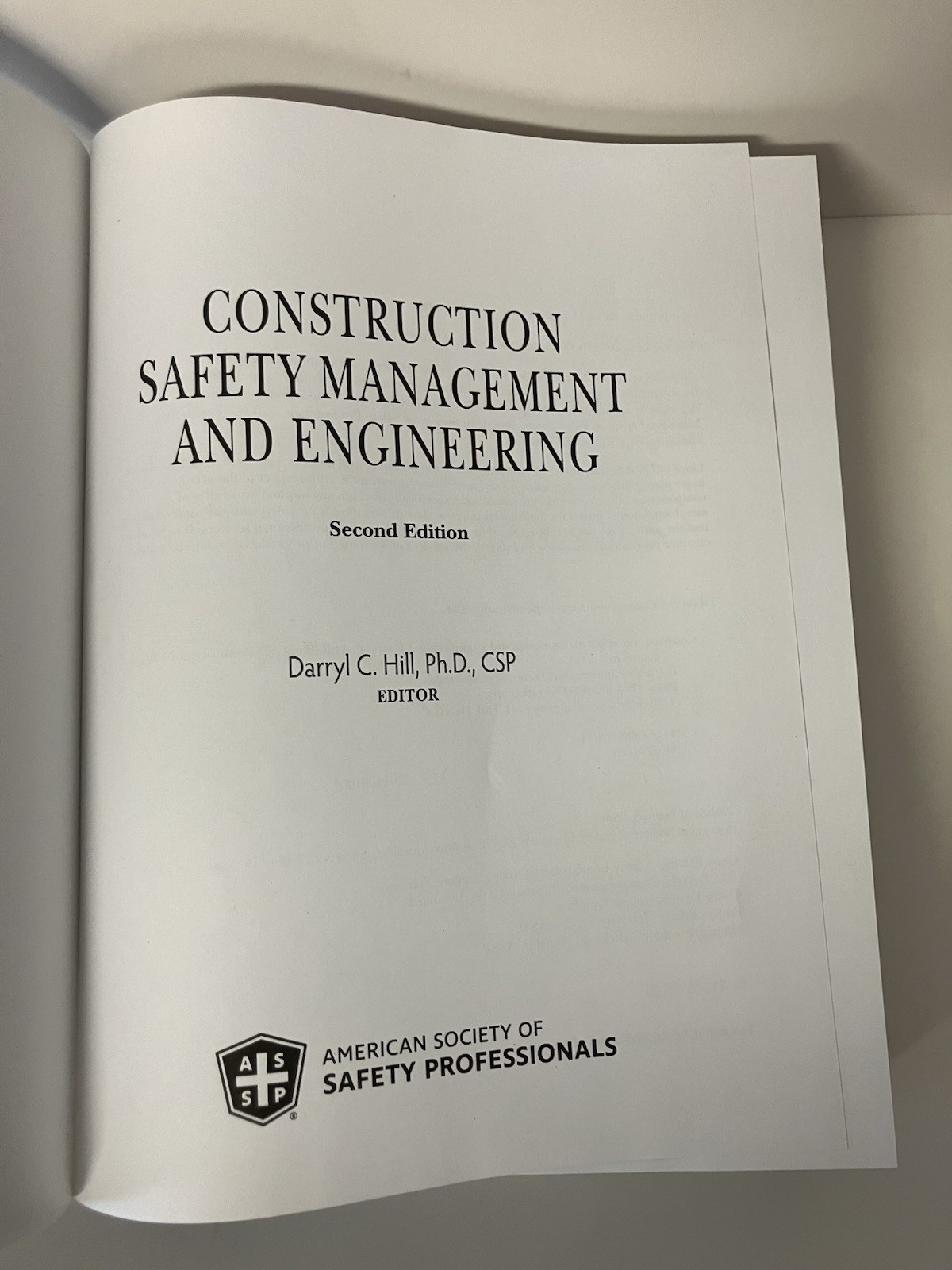 Construction Safety Management & Engineering 2nd Ed 2014 HC EXCELLENT