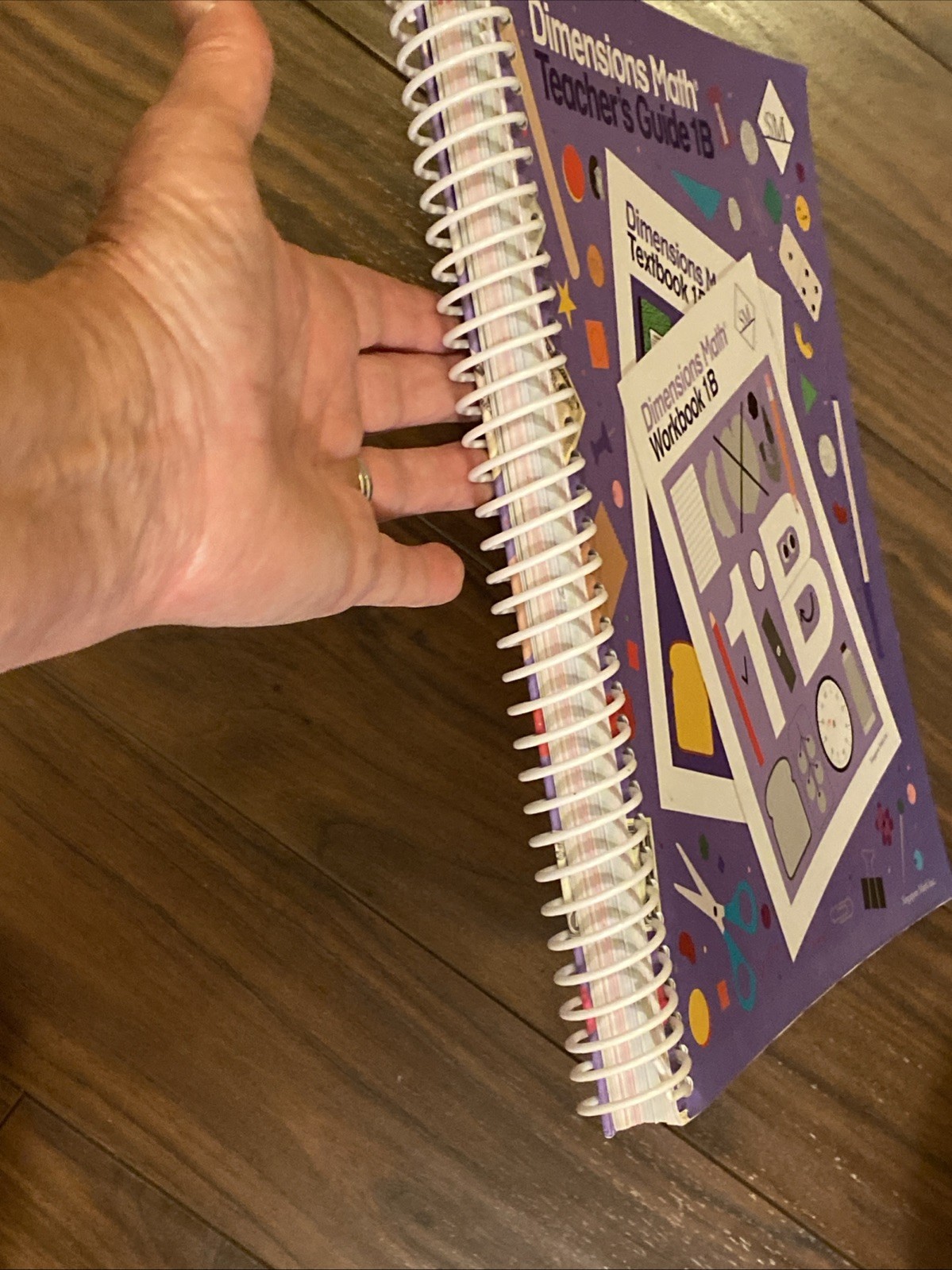 Singapore Math Dimensions Math Teacher’s Guide 1B Spiral Bound Teacher’s Edition