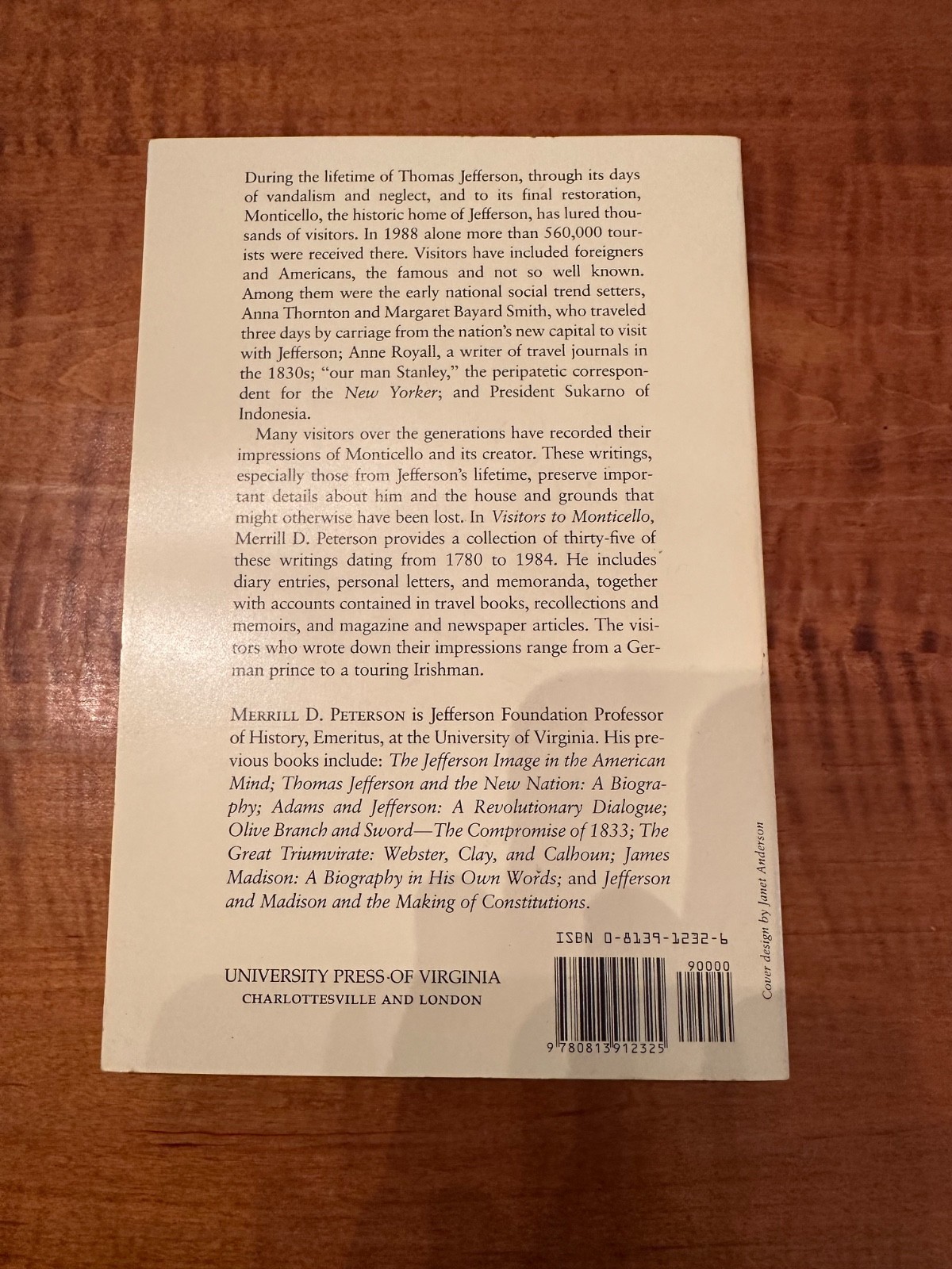 Visitors to Monticello – Paperback By Peterson, Merrill D. – VERY GOOD