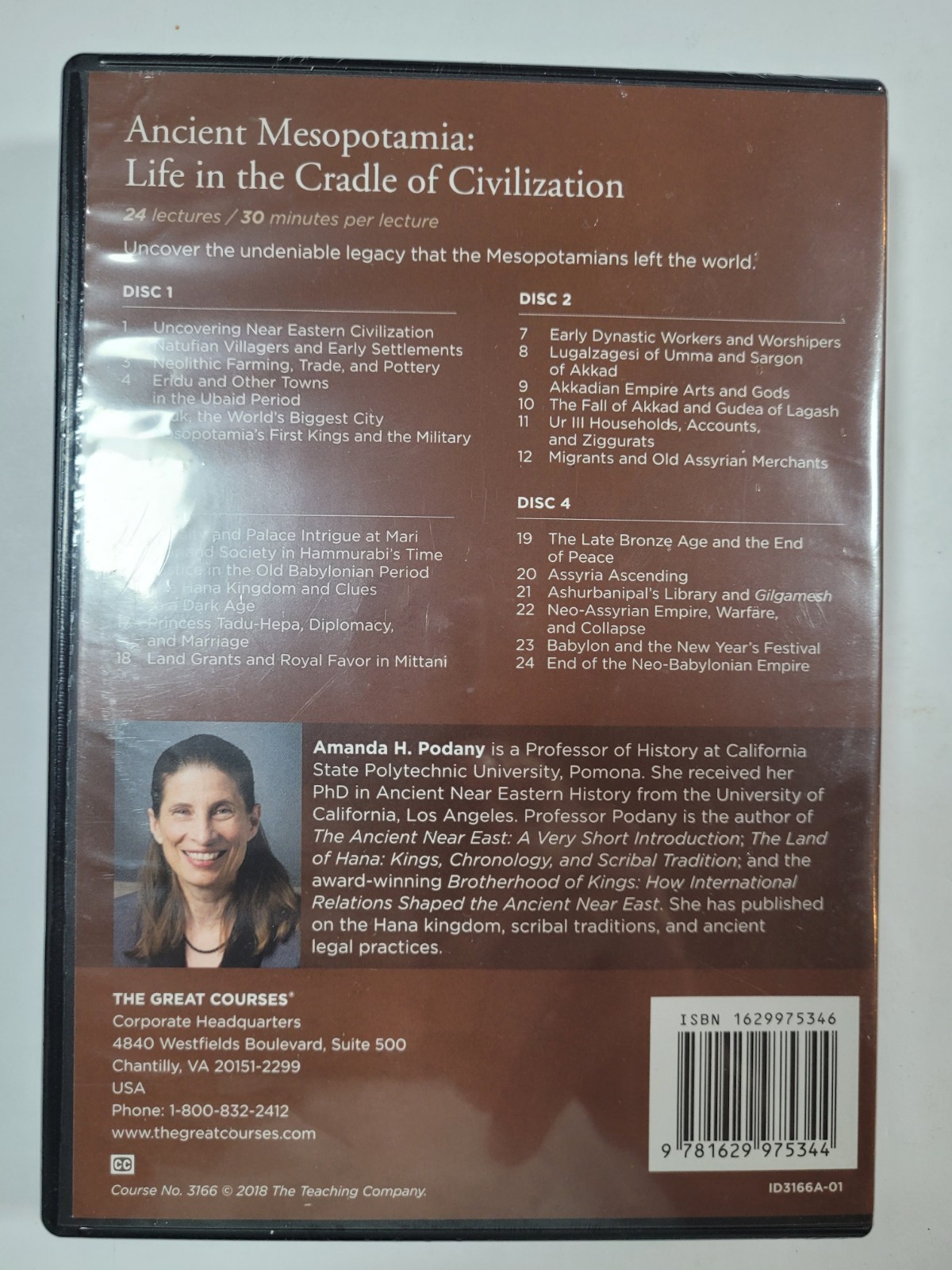 THE GREAT COURSES – ANCIENT MESOPOTAMIA – 2018 – PODANY – DVD/BOOK – NEW SEALED