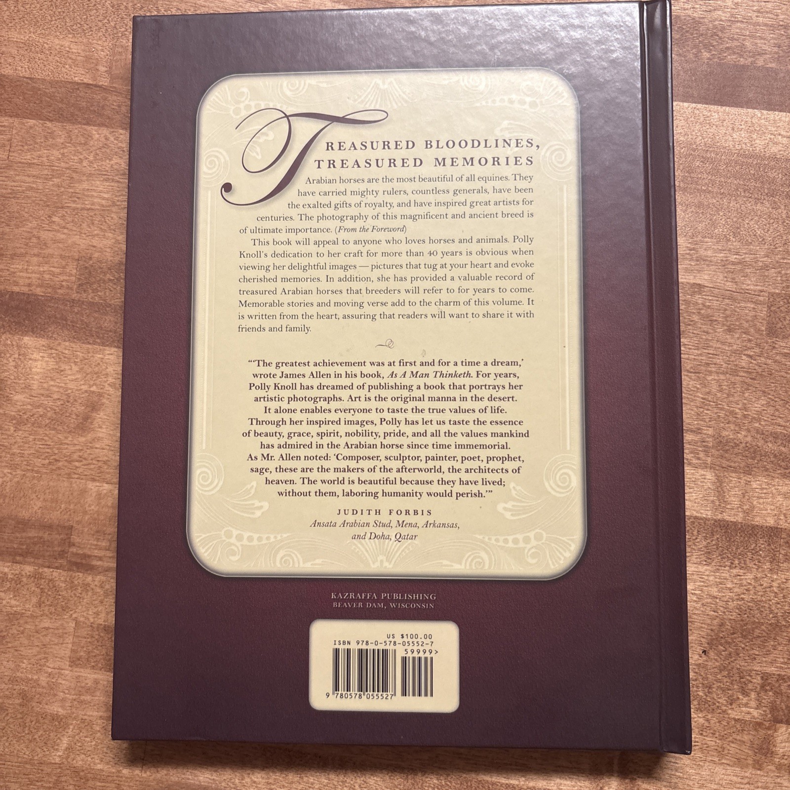 Treasures of a Lifetime by Polly Knoll A Look Into Heart & Soul Of Arabian Horse