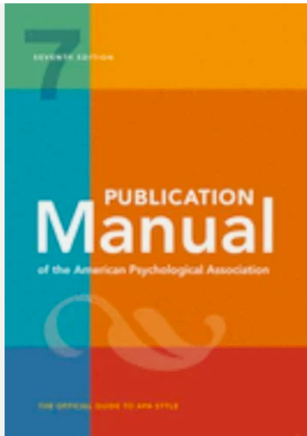 PUBLICATION MANUAL (OFFICIAL) 7th Edition