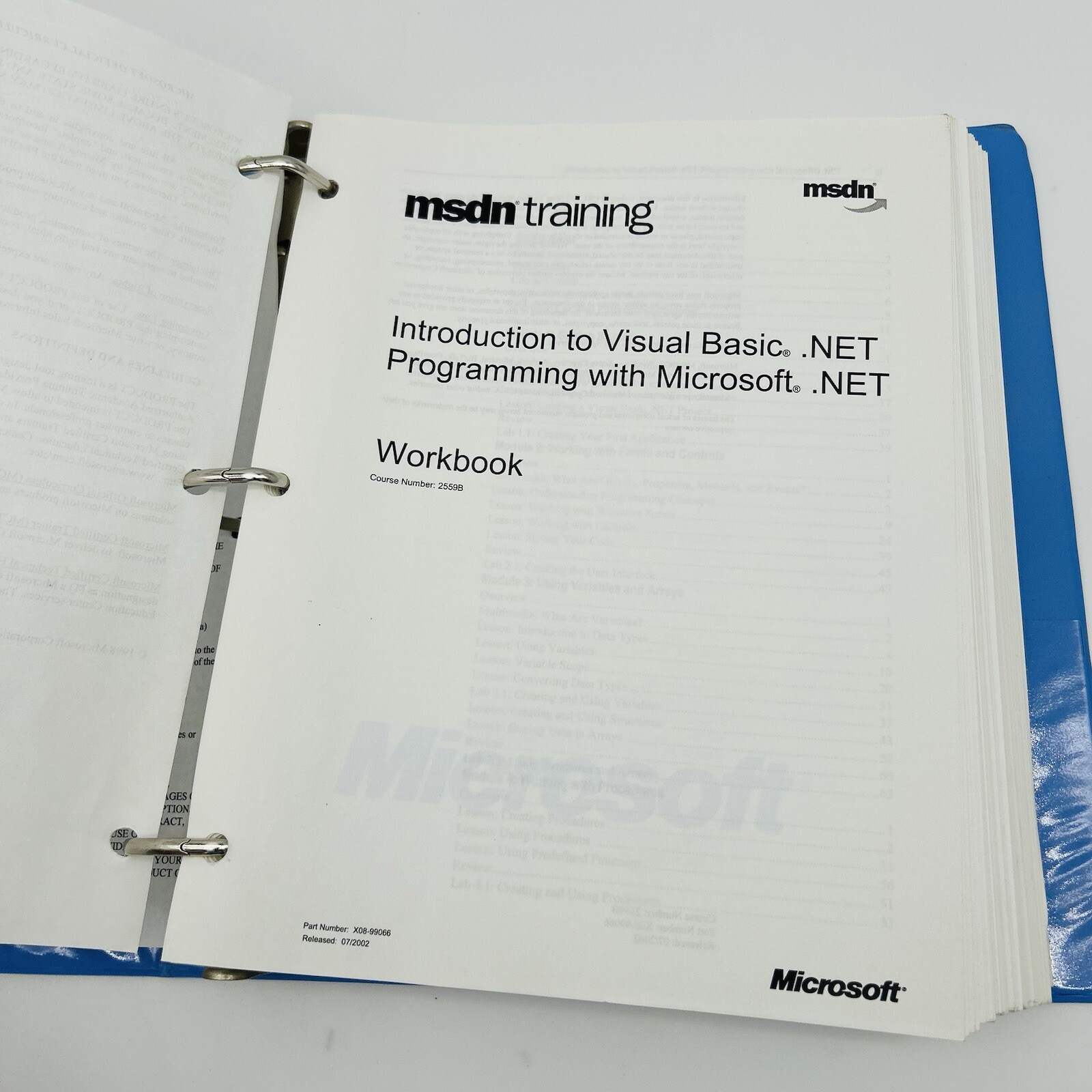 Microsoft Binder Official Curriculum Windows 2000 Course *Employee Owned*