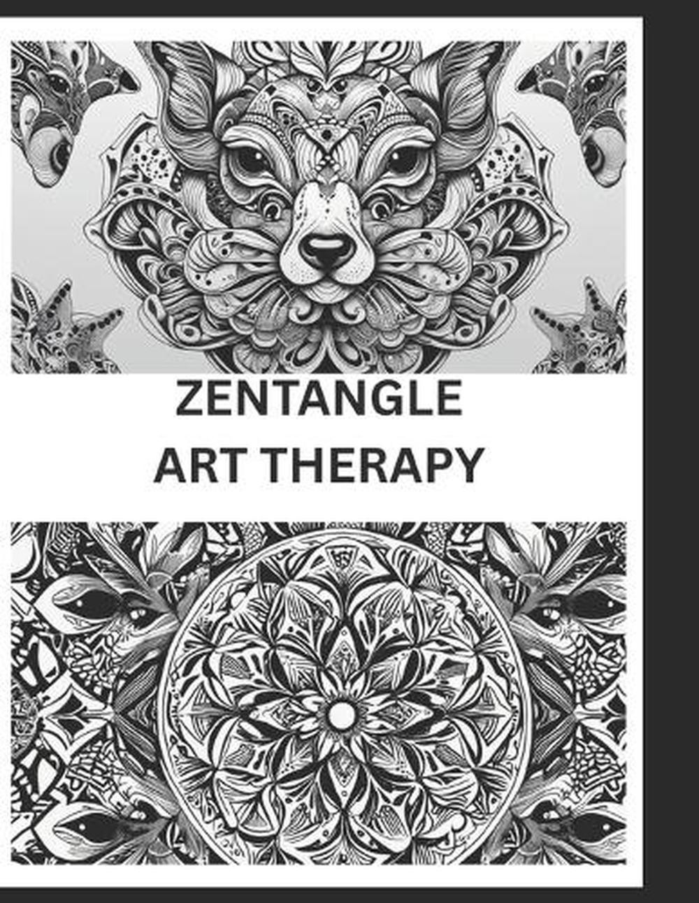 Zentangle the art therapy 80 pages by Santhiya Jayakumar Paperback Book