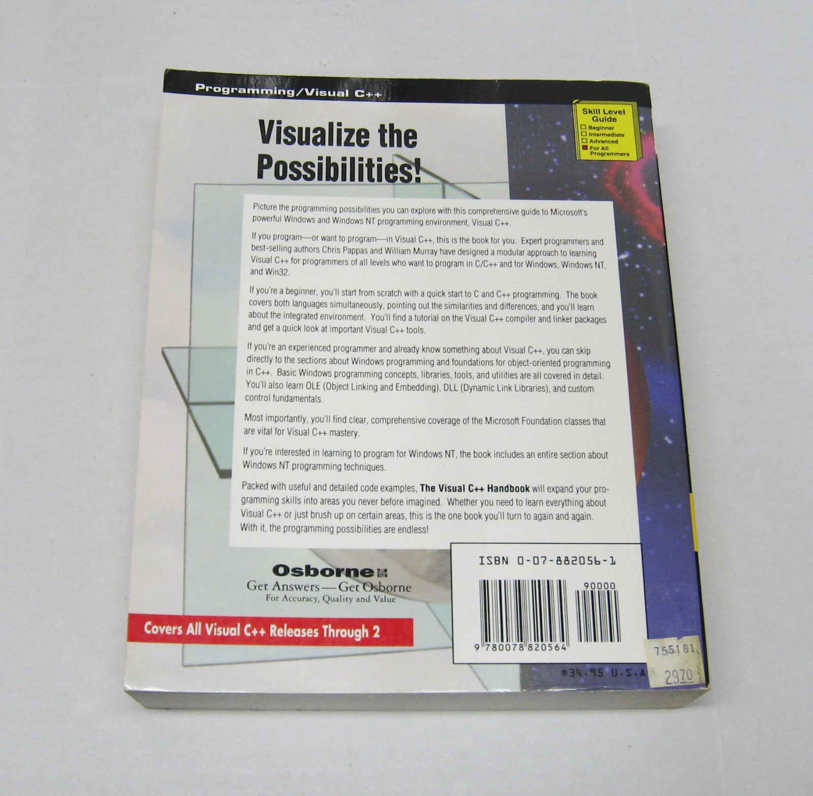 Osborne Windows Programming Book Set – Schildt – Vintage – C/C++ – 4 Book LOT