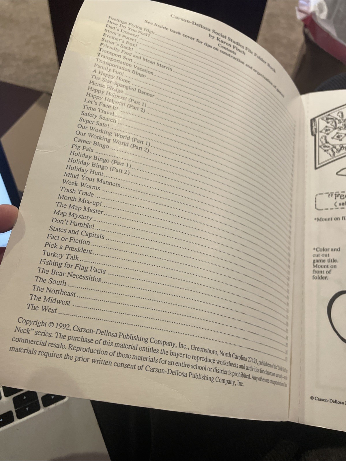 Carson-Dellosa File Folder Games – Social Studies K-3 Paperback 1992