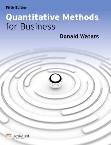 Quantitative Methods for Business,Mr Donald Waters- 978027373947