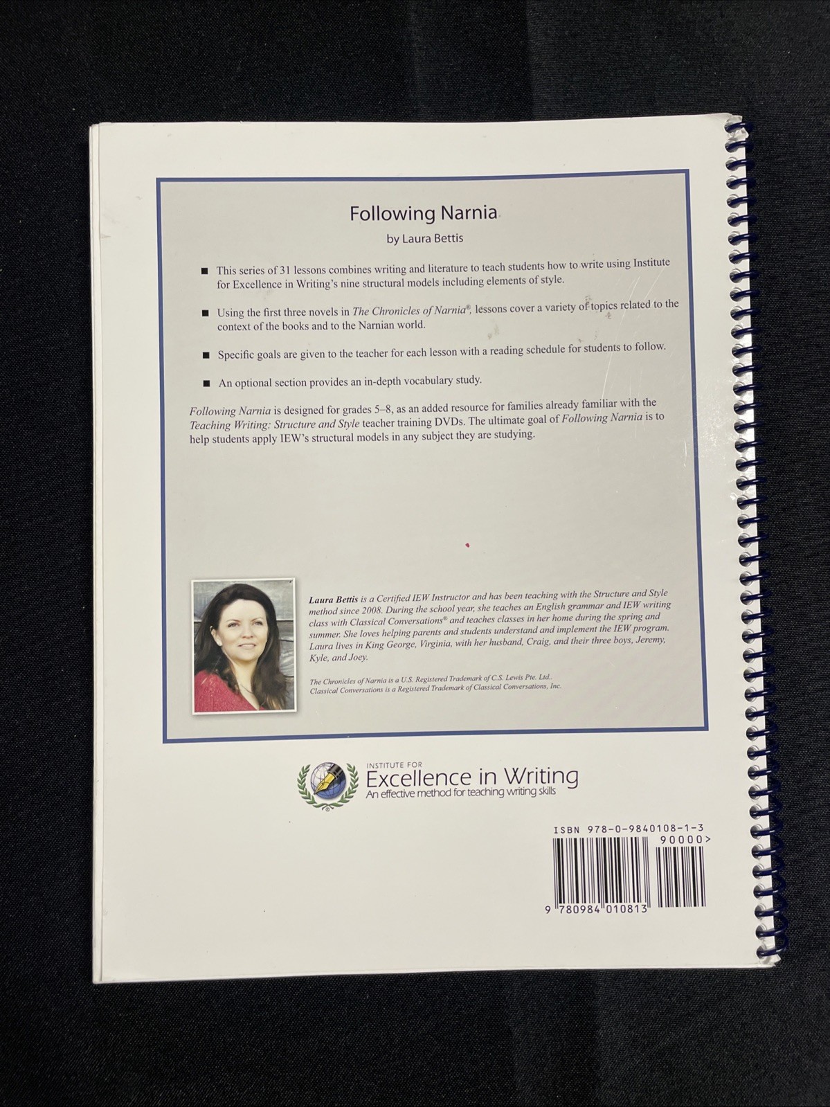 IEW Following Narnia Teacher’s Manual by Bettis