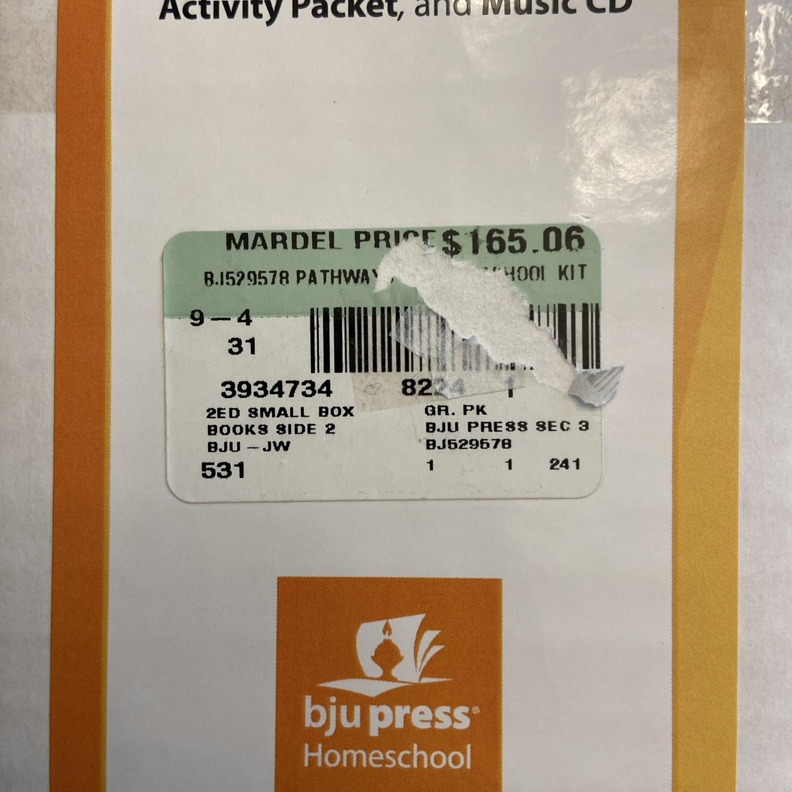 NEW BJU Press K3 PATHWAYS TO PRESCHOOL Complete Subject Kit 2nd Ed 2-3 year olds