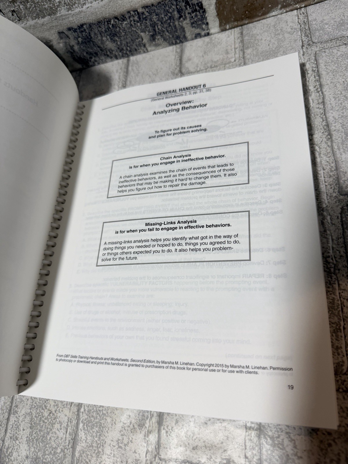 DBT Skills Training Handouts and Worksheets, Second Edition – GOOD
