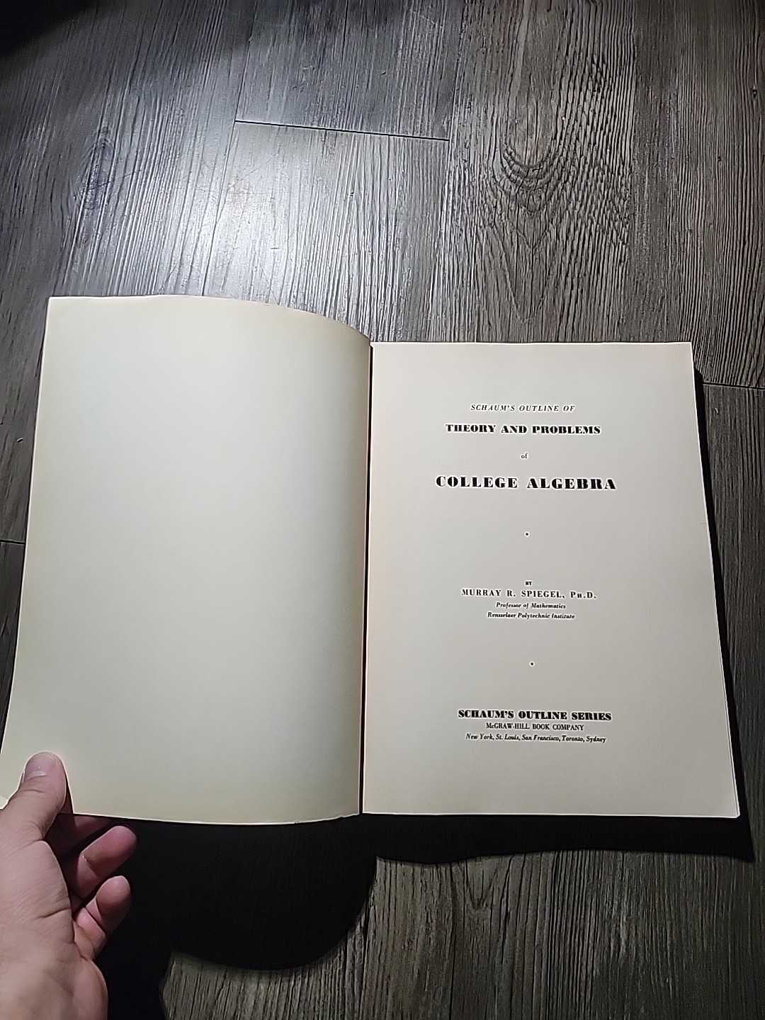 College Algebra by Murray R. Spiegel (1956, Trade Paperback)