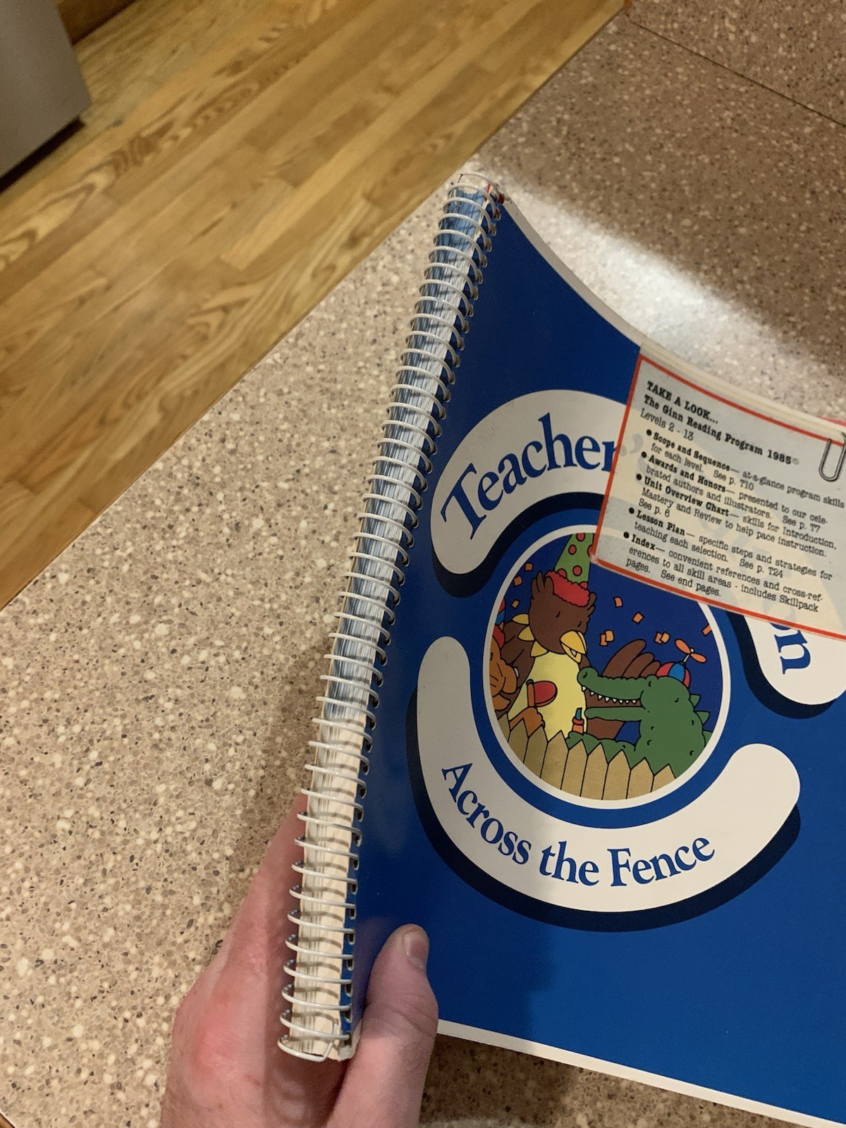 Vintage Teacher’s Edition 1985 – Ginn Across The Fence Grade 1