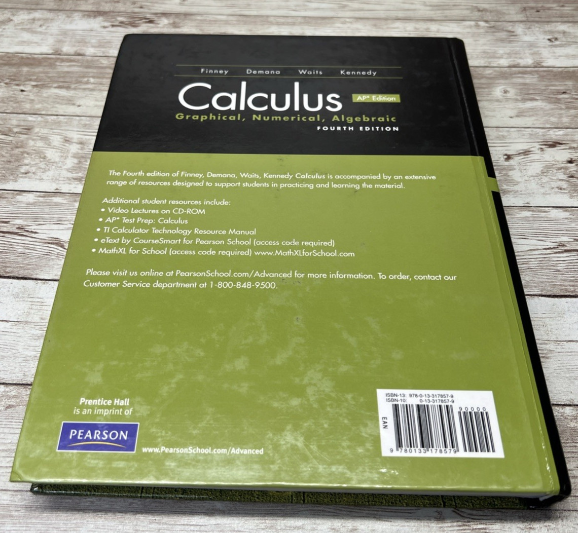 Calculus: Graphical, Numerical, Algebraic / Student 4th Edition Textbook