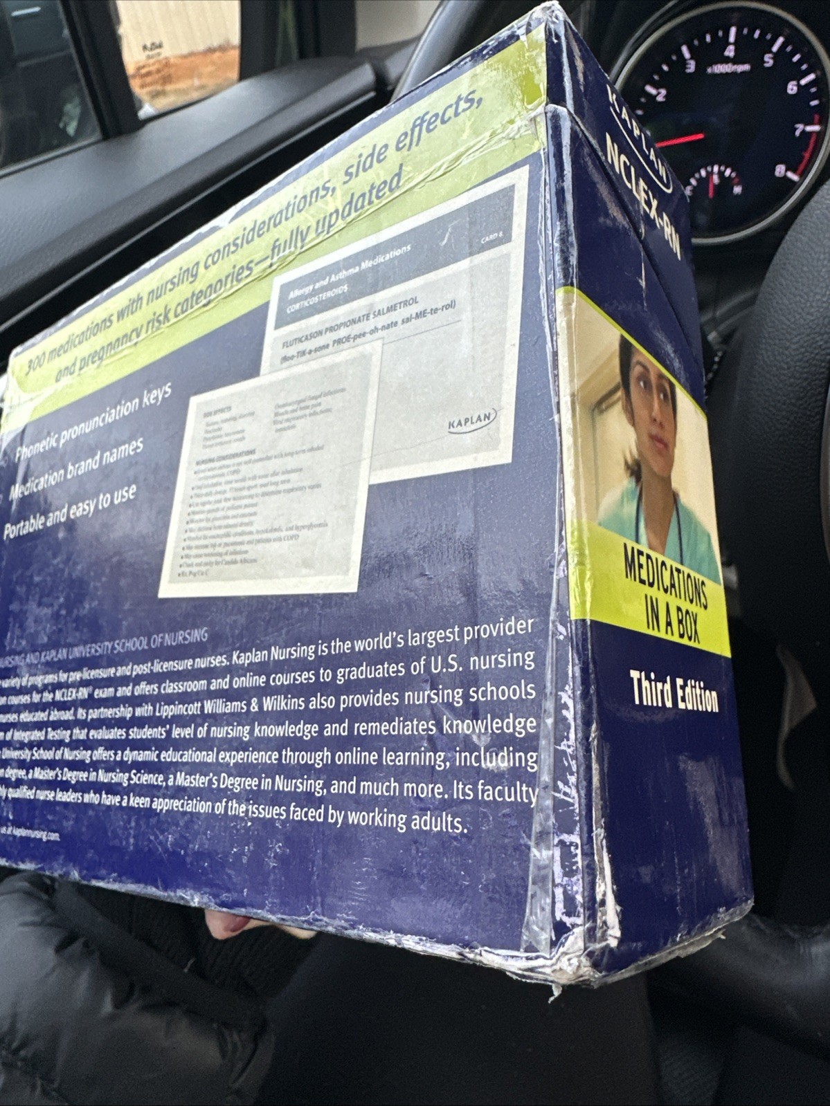 NCLEX-RN Medications in a Box by Kaplan (2011, Cards,Flash Cards) Pharmacy Nurse