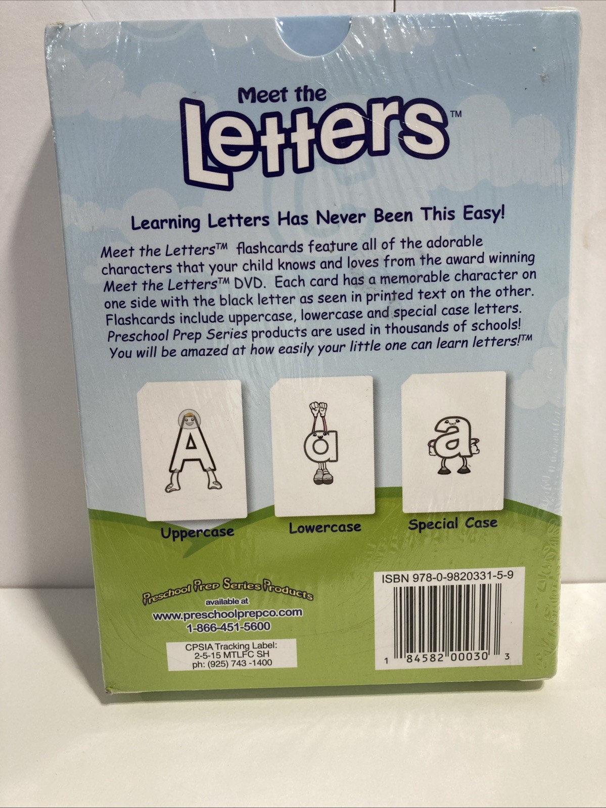 Preschool Prep Series Products Meet The Letters Flashcards New In Sealed Box B3