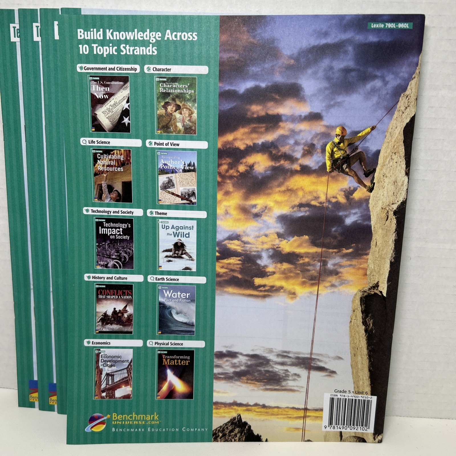 Up Against the Wild – Texts for Close Reading Grade 5 Unit 6 Benchmark Lot Of 5