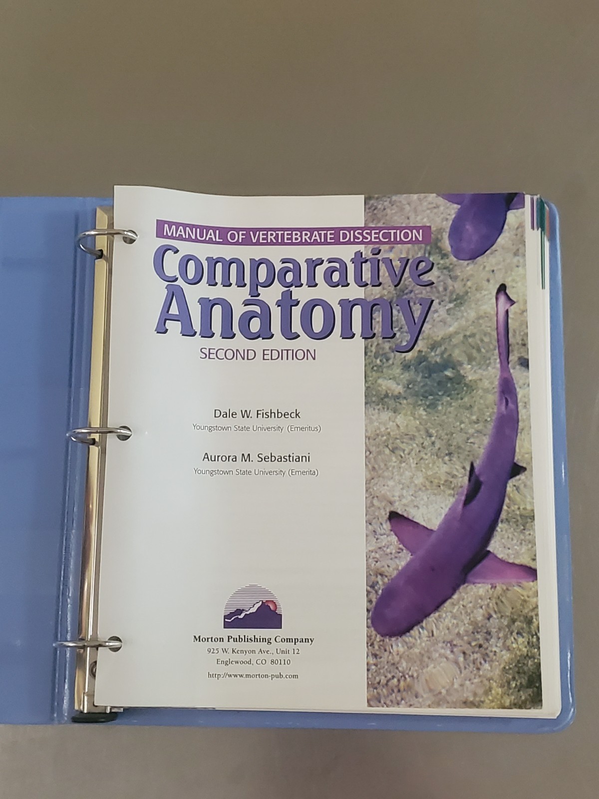 Comparative Anatomy: Manual of Vertebrate Dissection Second Edition Textbook