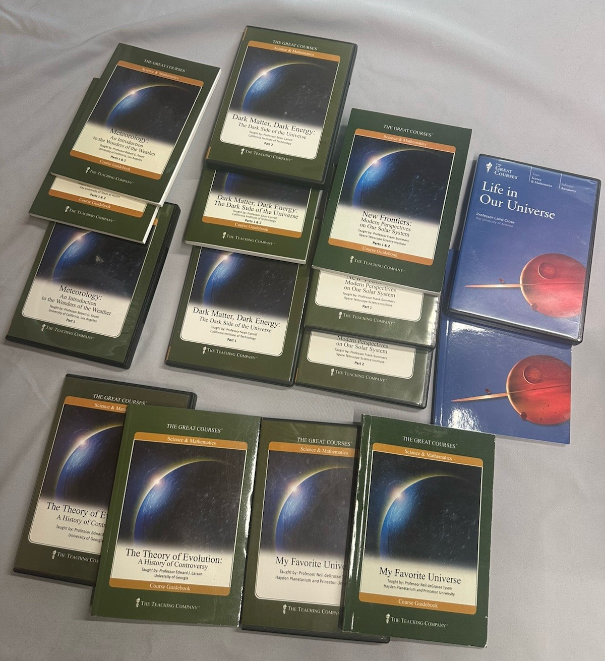 Great Courses Teaching Company DVD Lot 10 Science Astronomy Space Universe