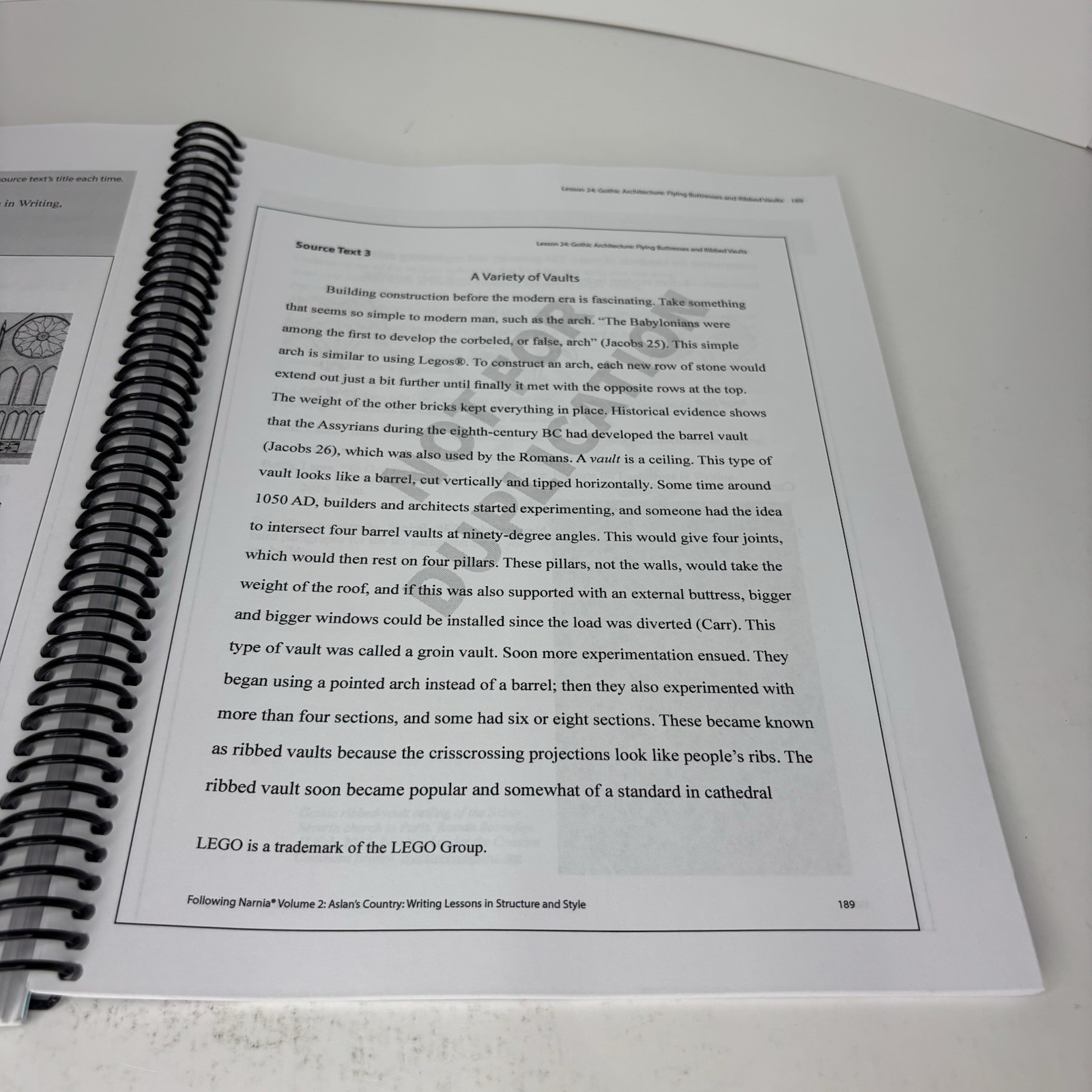 IEW Following Narnia Volume 2 Teacher’s Manual Homeschool Writing Curriculum