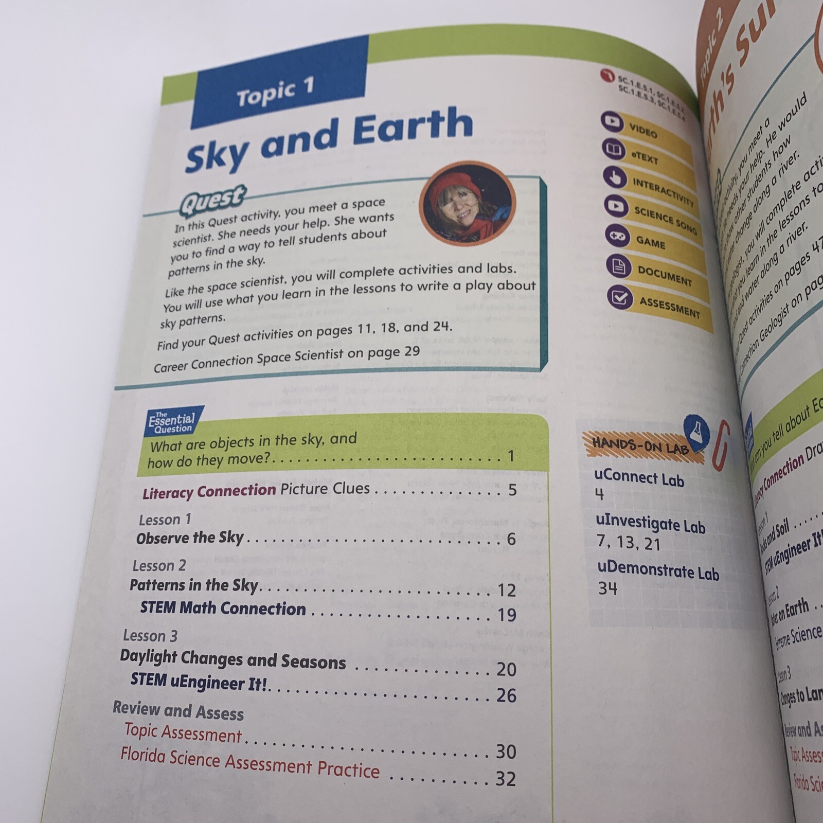Elevate Science Homeschooling Grade 1 Florida Textbook/Workbook New – No Writing