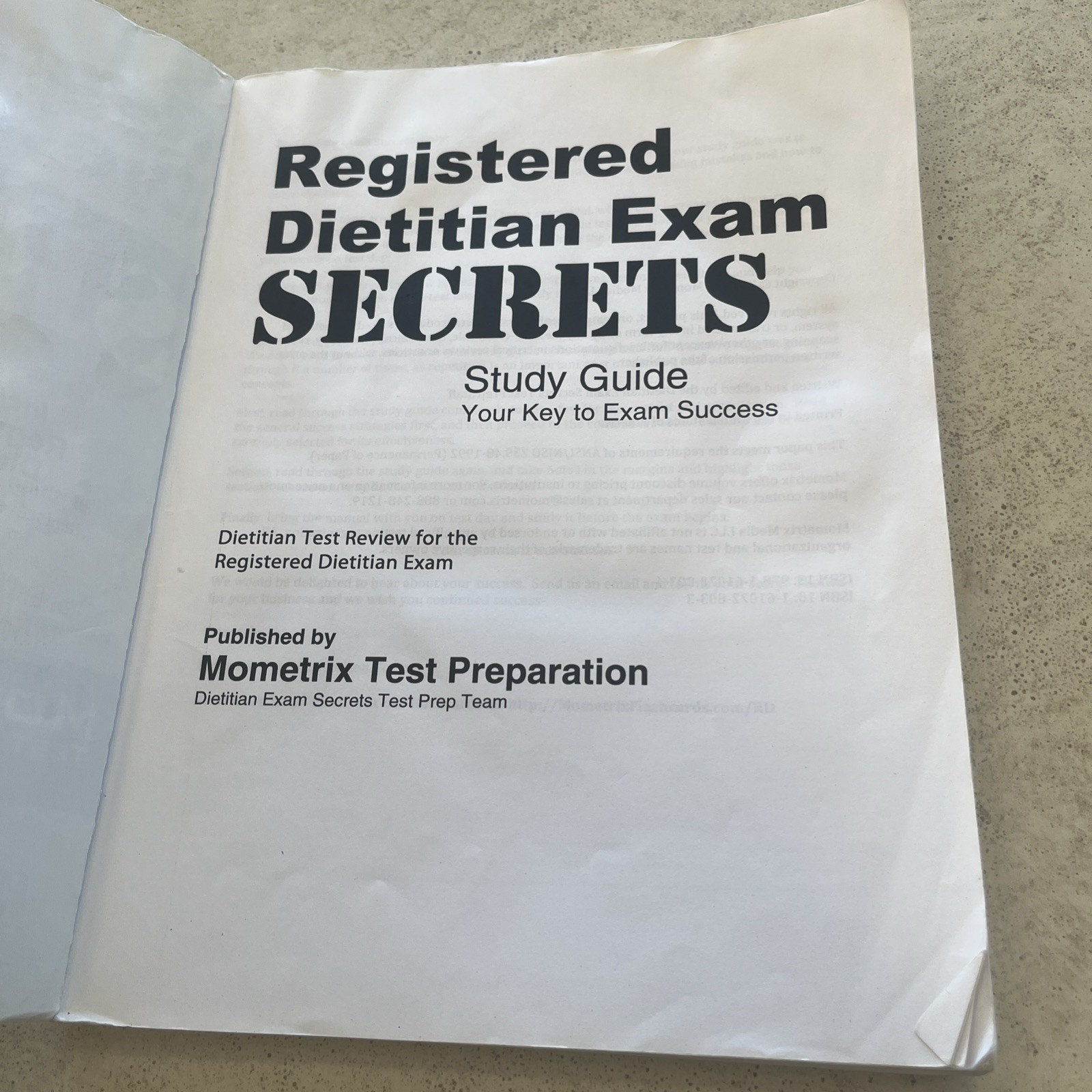 Registered Dietitian Exam Secrets Study Guide: Test Review, Mometrix Preparation