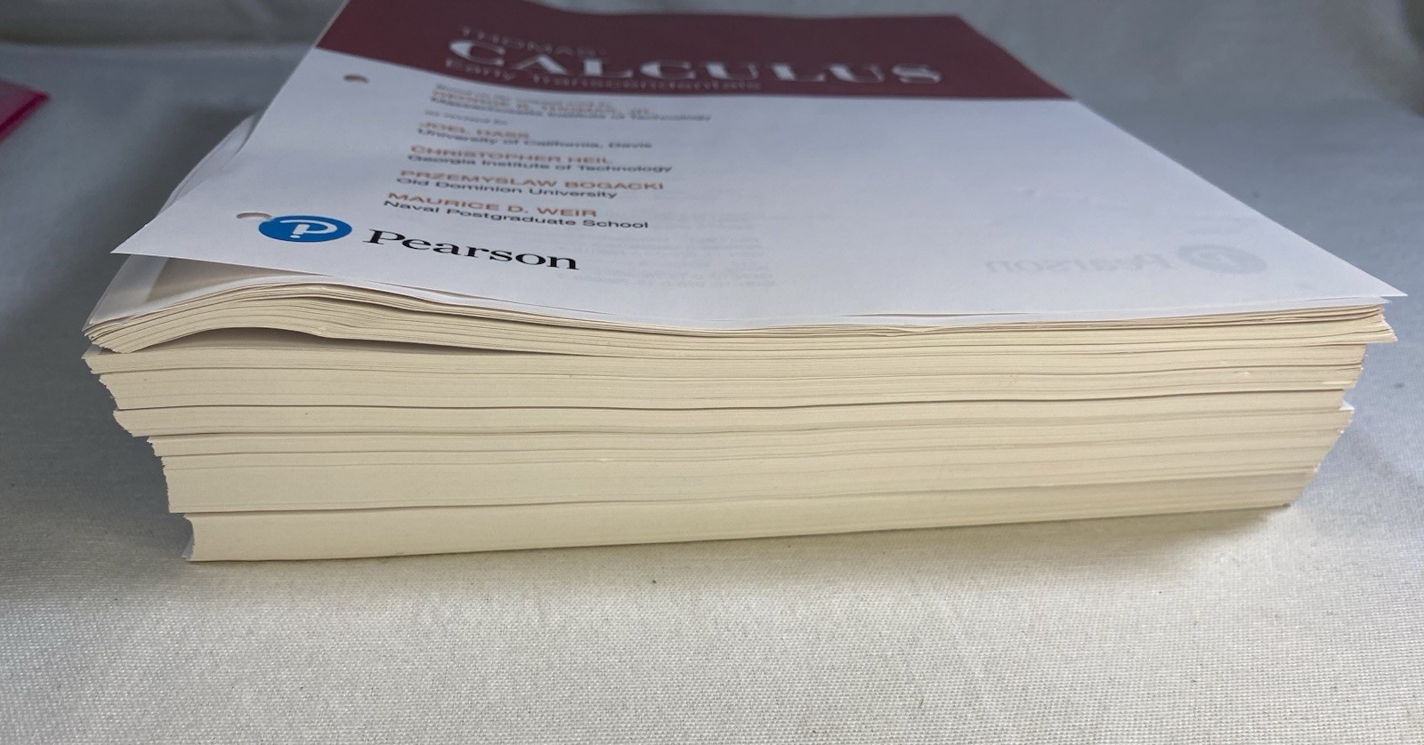 Thomas’ Calculus Early Transcendentals 15th Ed Loose Leaf Pearson 2024